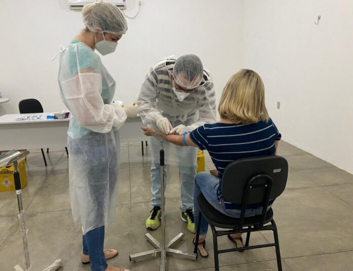 Prefeitura promove mais de 1,2 mil testes da Covid-19 em pouco mais de um mês em comerciantes e comerciários de Santa Luzia