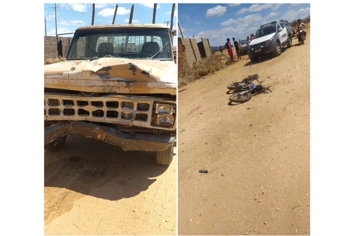 Colisão entre Moto e Caminhão deixa uma vítima fatal em Parelhas RN