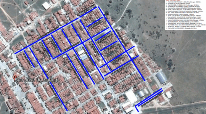 São José terá quase todas as suas ruas asfaltadas. Confira quais: