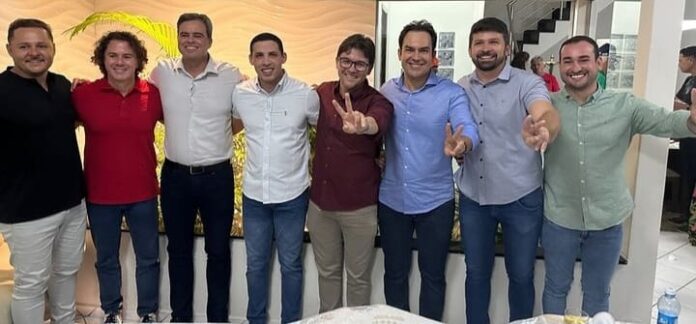 Lideranças políticas do Vale do Sabugi, deputado George Morais e senador Veneziano se encontram em São José do Sabugi, na festa de emancipação