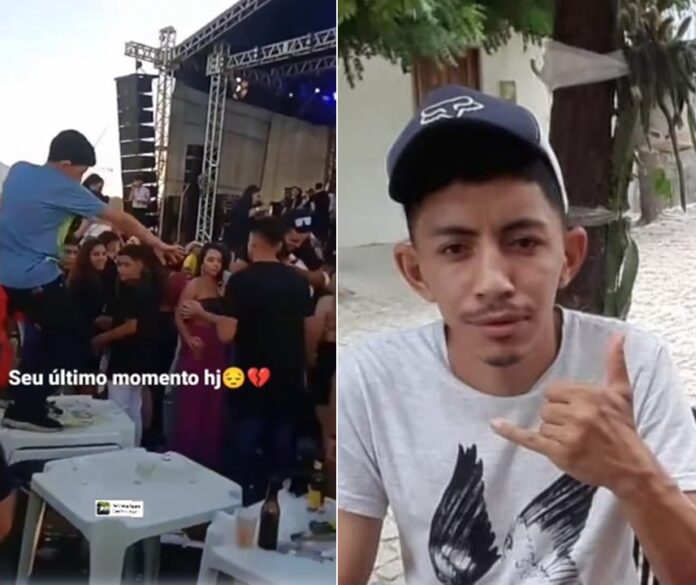 Jovem morre ao cair de mesa em festa na cidade de Acari-RN; Vídeo