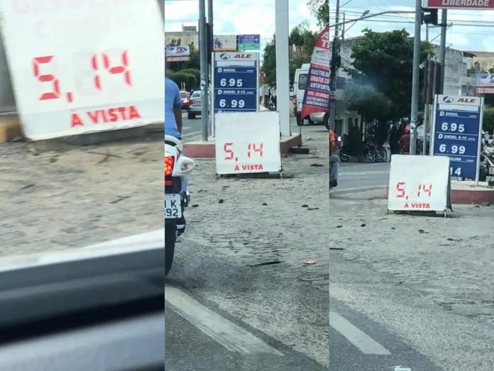 Preço da gasolina volta a aumentar em Patos. Primeiros postos já começam a expor o reajuste