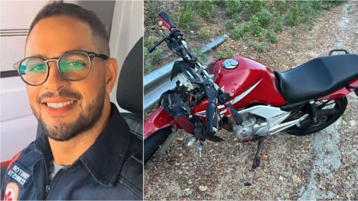 Condutor do SAMU de Patos sofre acidente na Serra do Teixeira nesta manhã de terça-feira (30) e está internado no Hospital Regional