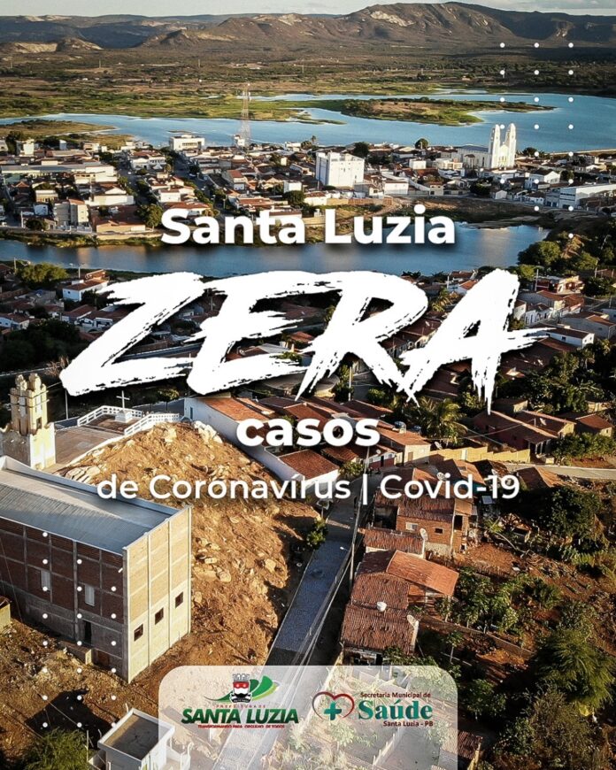 Município de Santa Luzia zera casos confirmados de Covid-19 e assegura manutenção de medidas de prevenção
