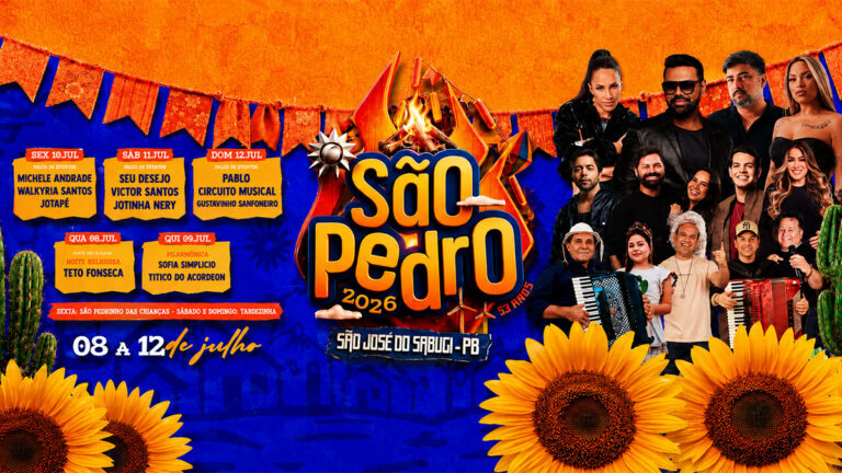 Prefeitura divulga programação oficial do 53º São Pedro de São José do Sabugi 2026; confira atrações