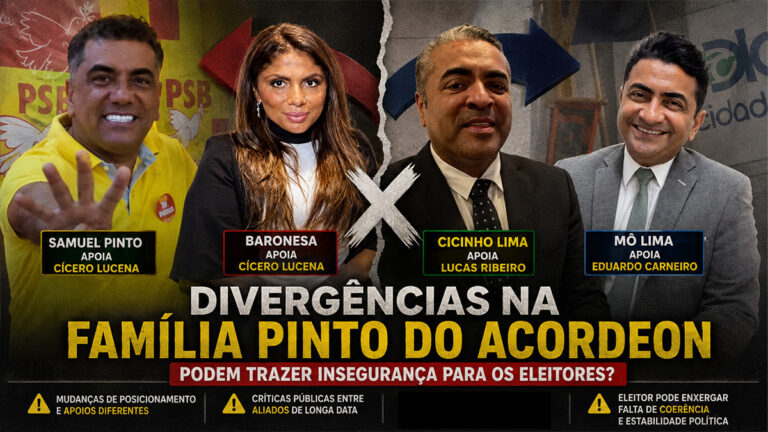 Divergências políticas na família de Pinto do Acordeon podem gerar insegurança entre eleitores