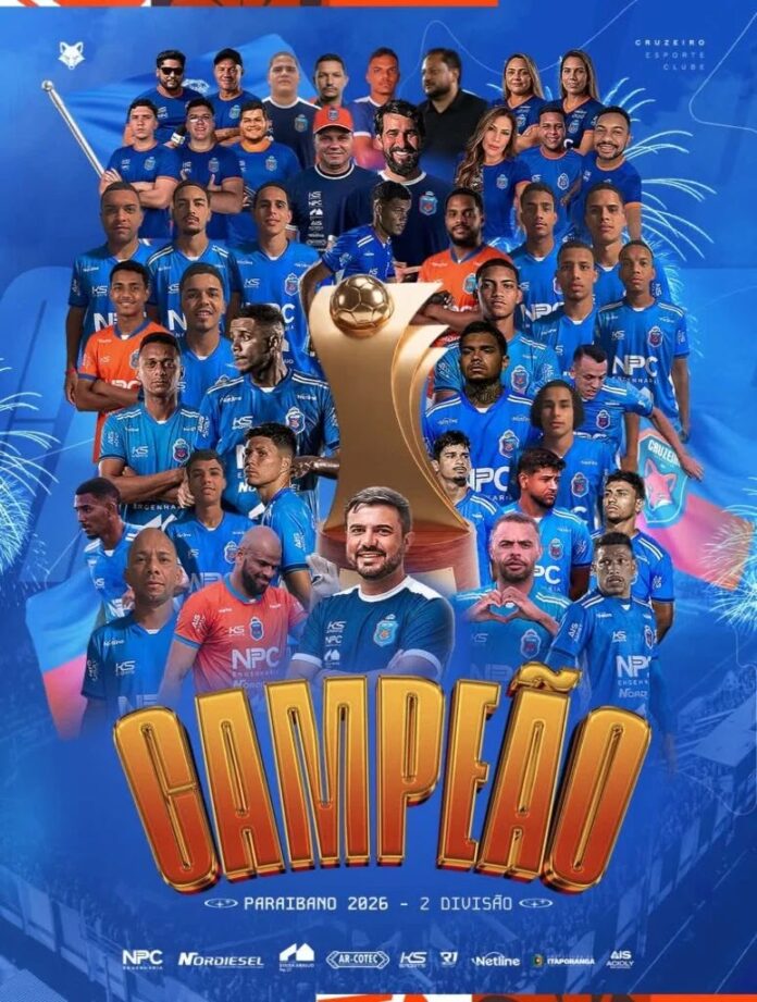 Cruzeiro de Itaporanga campeão da Segunda Divisão do Paraibano 2026