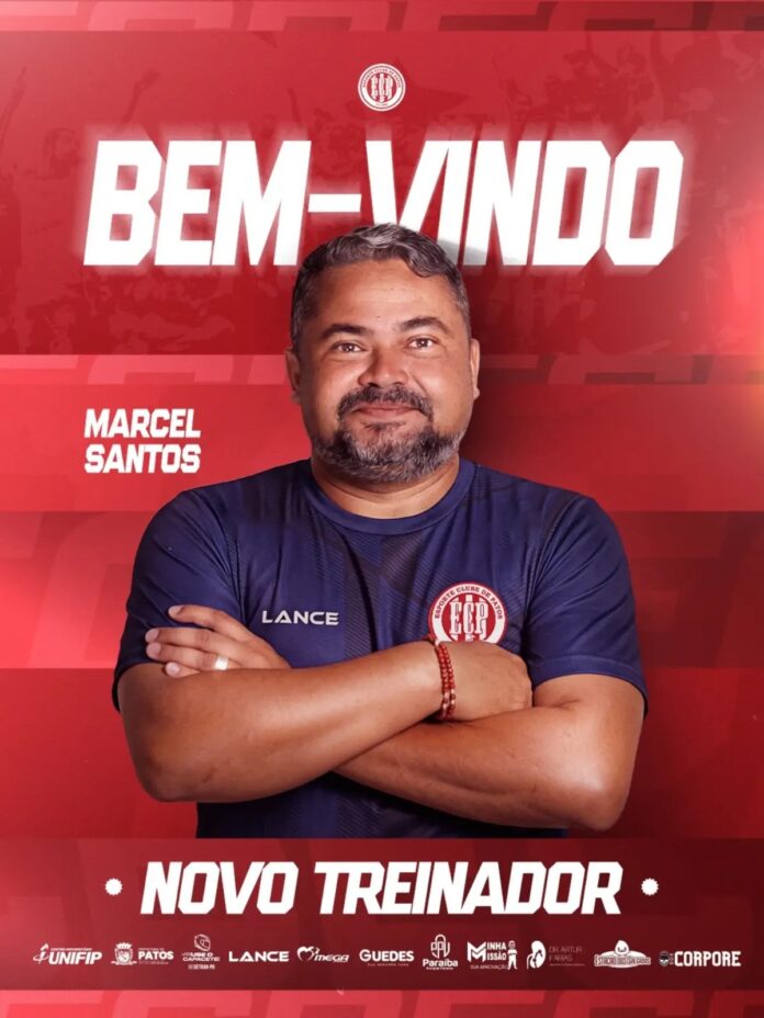 Técnico Marcel Santos é o novo treinador do Esporte de Patos para a Copa Paraíba 2026