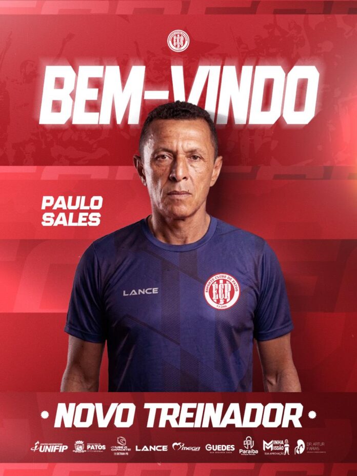 Paulo Sales é anunciado como novo técnico do Esporte de Patos para a Copa Paraíba